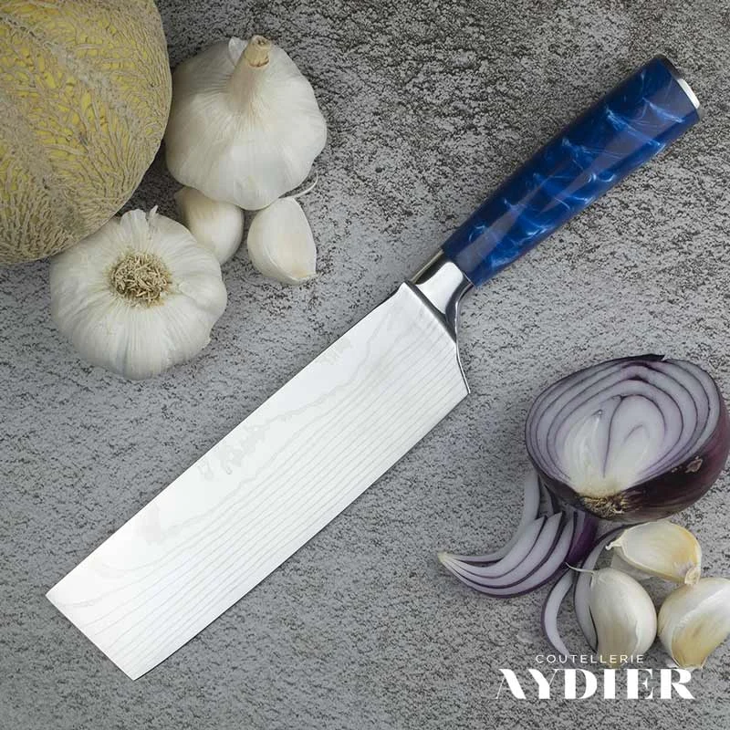 Nakiri knife essential blue main