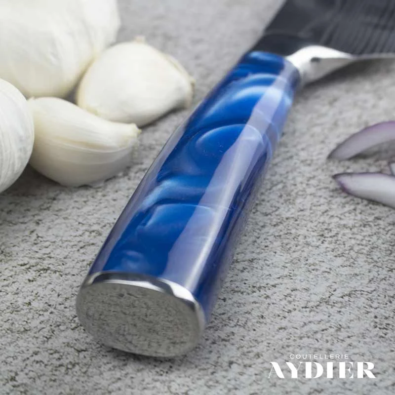 Santoku knife essential blue focus 800x800