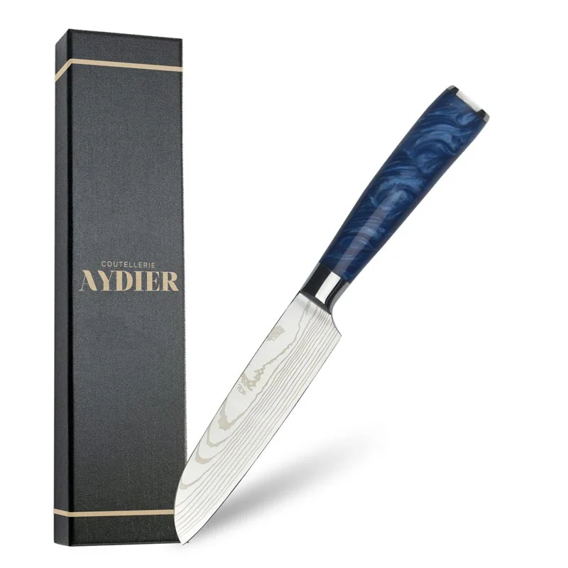 Small santoku knife essential blue box