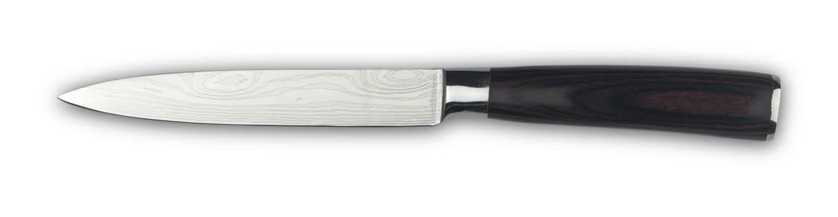 Utility knife essential wood white background